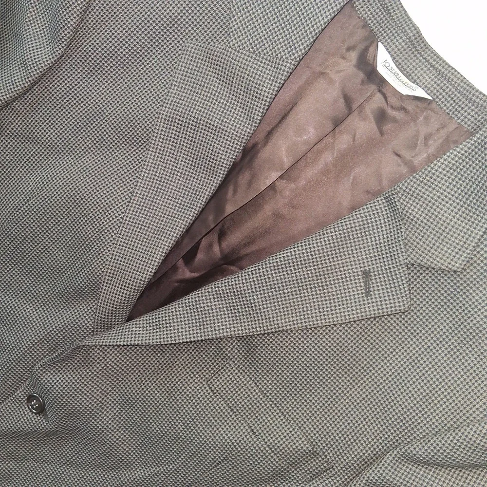 Joseph & Feiss International Mens‎ 44 Regular Houndstooth Wool Blazer Jacket